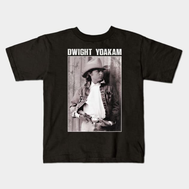 Dwight Yoakam Artistic Acceleration Kids T-Shirt by WillyPierrot